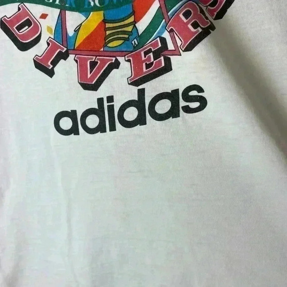 Vintage 1980s Adidas Downhill  Divers Longsleeve T-shirt - Picture 5 of 10